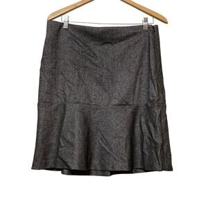 Talbots A Line Skirt Womens 10 Gray Zip Side Lightly lined Workwear Career NWT